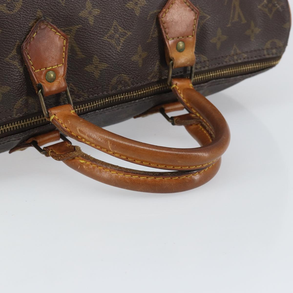 LOUIS VUITTON Monogram Speedy 35 Hand Bag M41524 LV Auth 146647