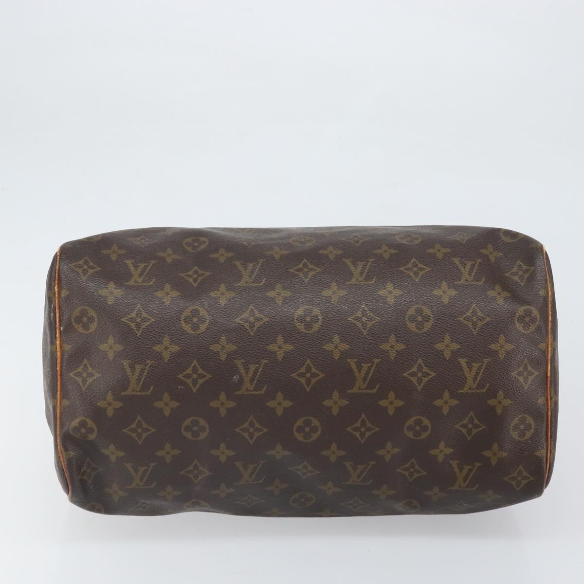 LOUIS VUITTON Monogram Speedy 35 Hand Bag M41524 LV Auth 146647