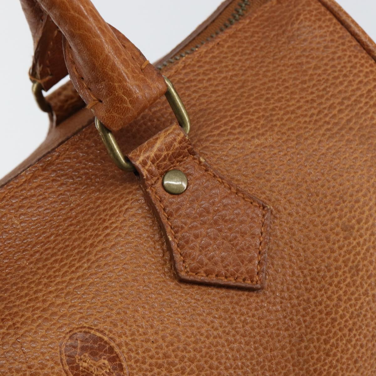 Poro Ralph Lauren Hand Bag Leather Brown Auth 146652