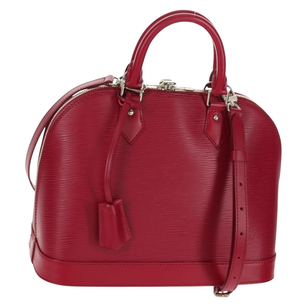 LOUIS VUITTON Epi Alma PM Hand Bag Fuchsia M40490 LV Auth 146653V