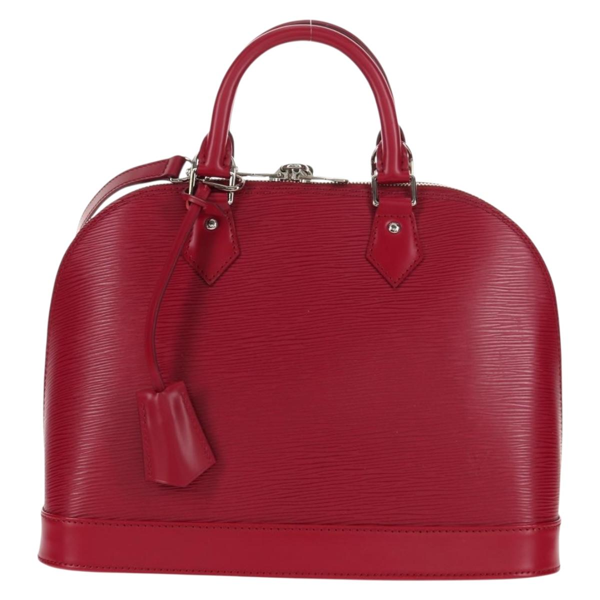 LOUIS VUITTON Epi Alma PM Hand Bag Fuchsia M40490 LV Auth 146653V