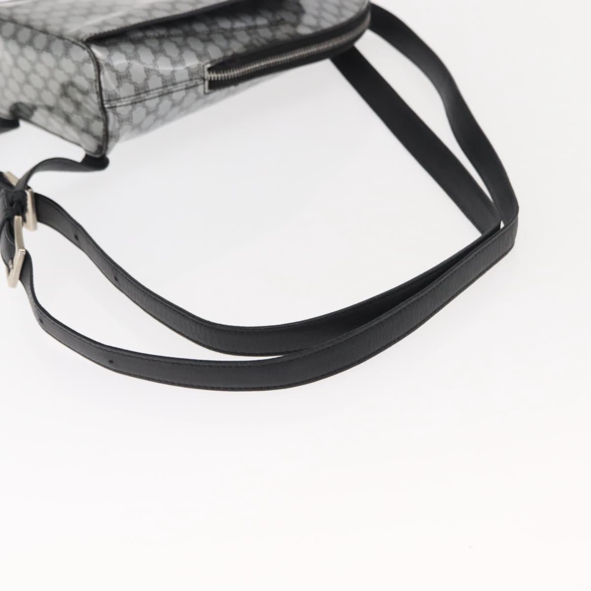 CELINE Macadam Canvas Backpack Silver Auth 146658