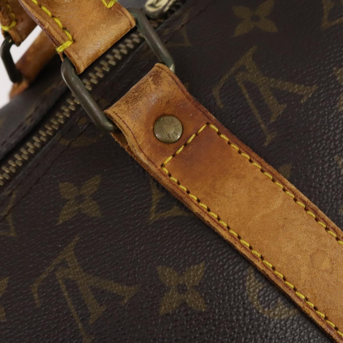 LOUIS VUITTON Monogram Keepall Bandouliere 50 Boston Bag M41416 LV Auth 146661