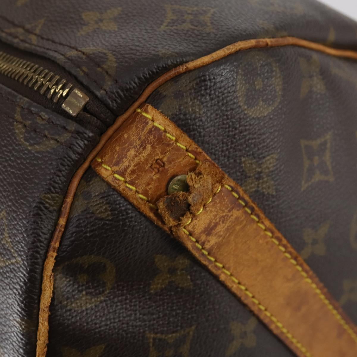 LOUIS VUITTON Monogram Keepall Bandouliere 50 Boston Bag M41416 LV Auth 146661
