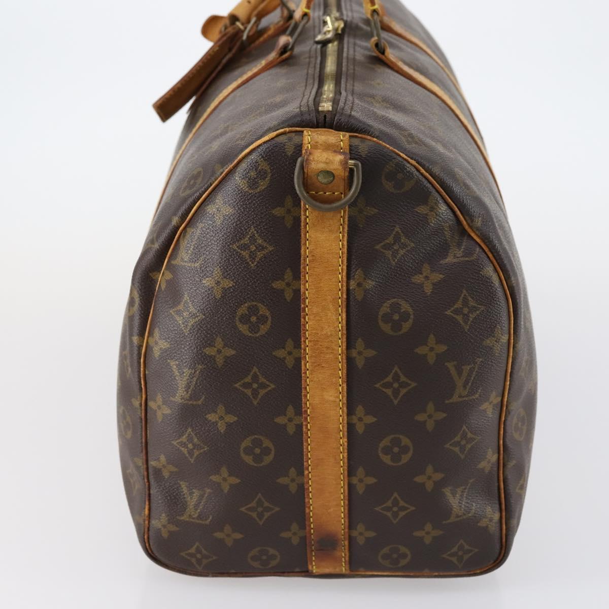 LOUIS VUITTON Monogram Keepall Bandouliere 50 Boston Bag M41416 LV Auth 146661