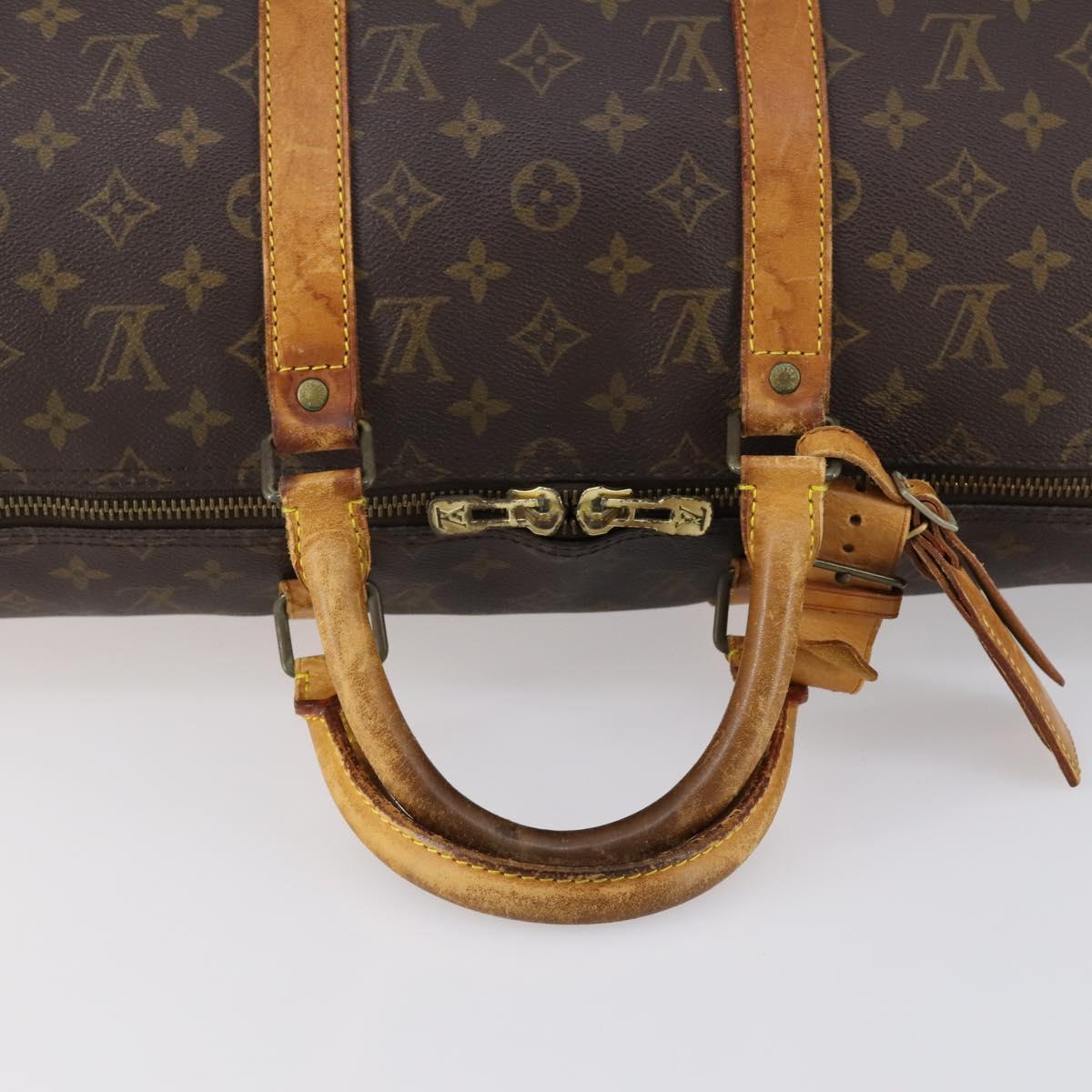 LOUIS VUITTON Monogram Keepall Bandouliere 50 Boston Bag M41416 LV Auth 146661
