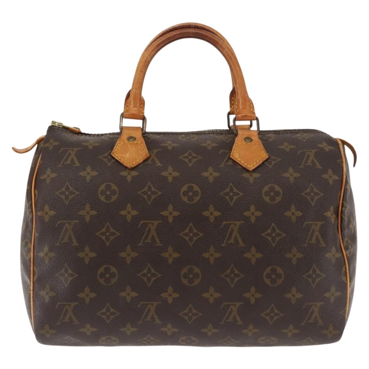 LOUIS VUITTON Monogram Speedy 30 Hand Bag M41526 LV Auth 146662