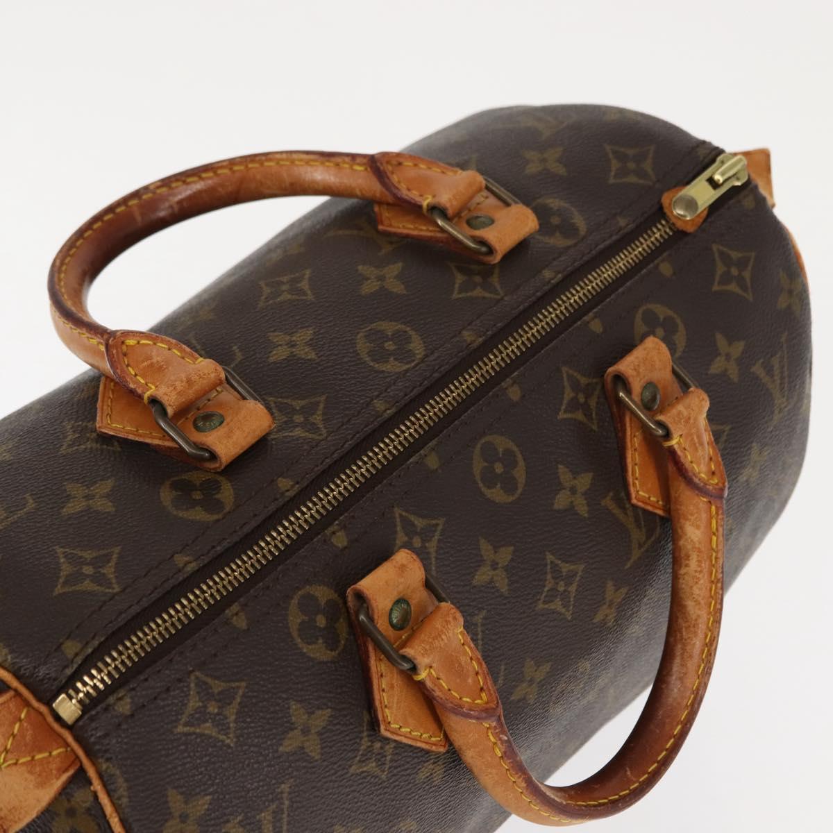 LOUIS VUITTON Monogram Speedy 30 Hand Bag M41526 LV Auth 146662