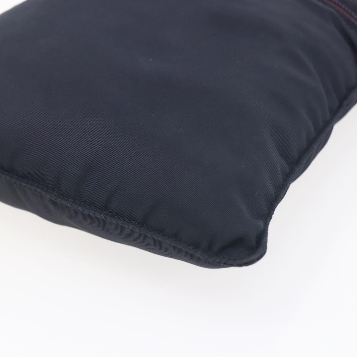 PRADA Shoulder Bag Nylon Purple Silver Auth 146670