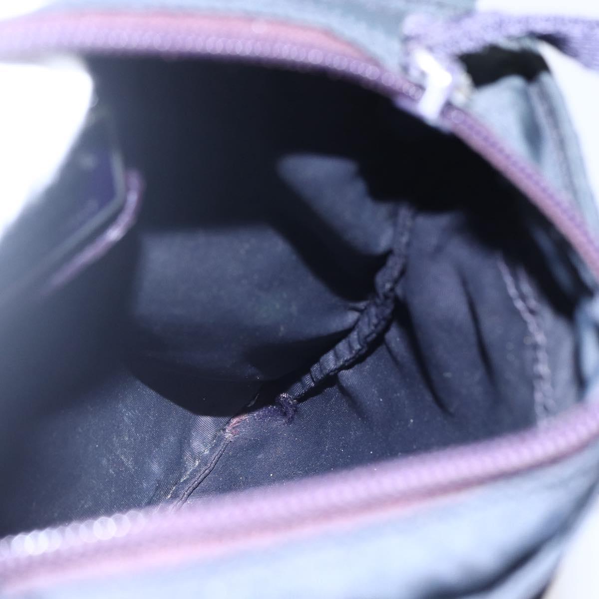 PRADA Shoulder Bag Nylon Purple Silver Auth 146670