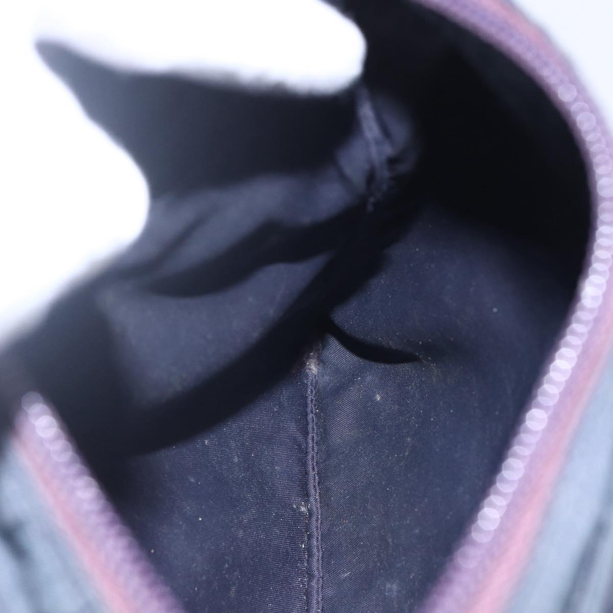 PRADA Shoulder Bag Nylon Purple Silver Auth 146670