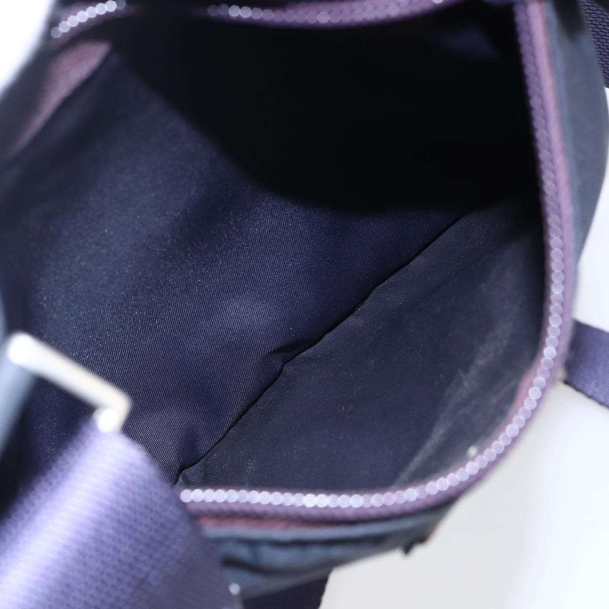 PRADA Shoulder Bag Nylon Purple Silver Auth 146670