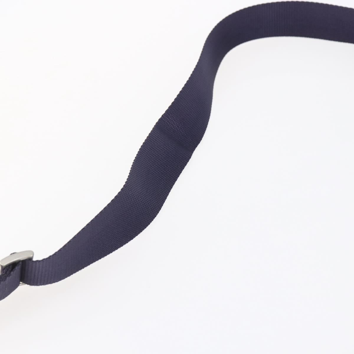 PRADA Shoulder Bag Nylon Purple Silver Auth 146670