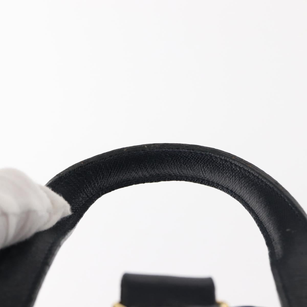 PRADA Backpack Nylon Navy Gold Auth 146671