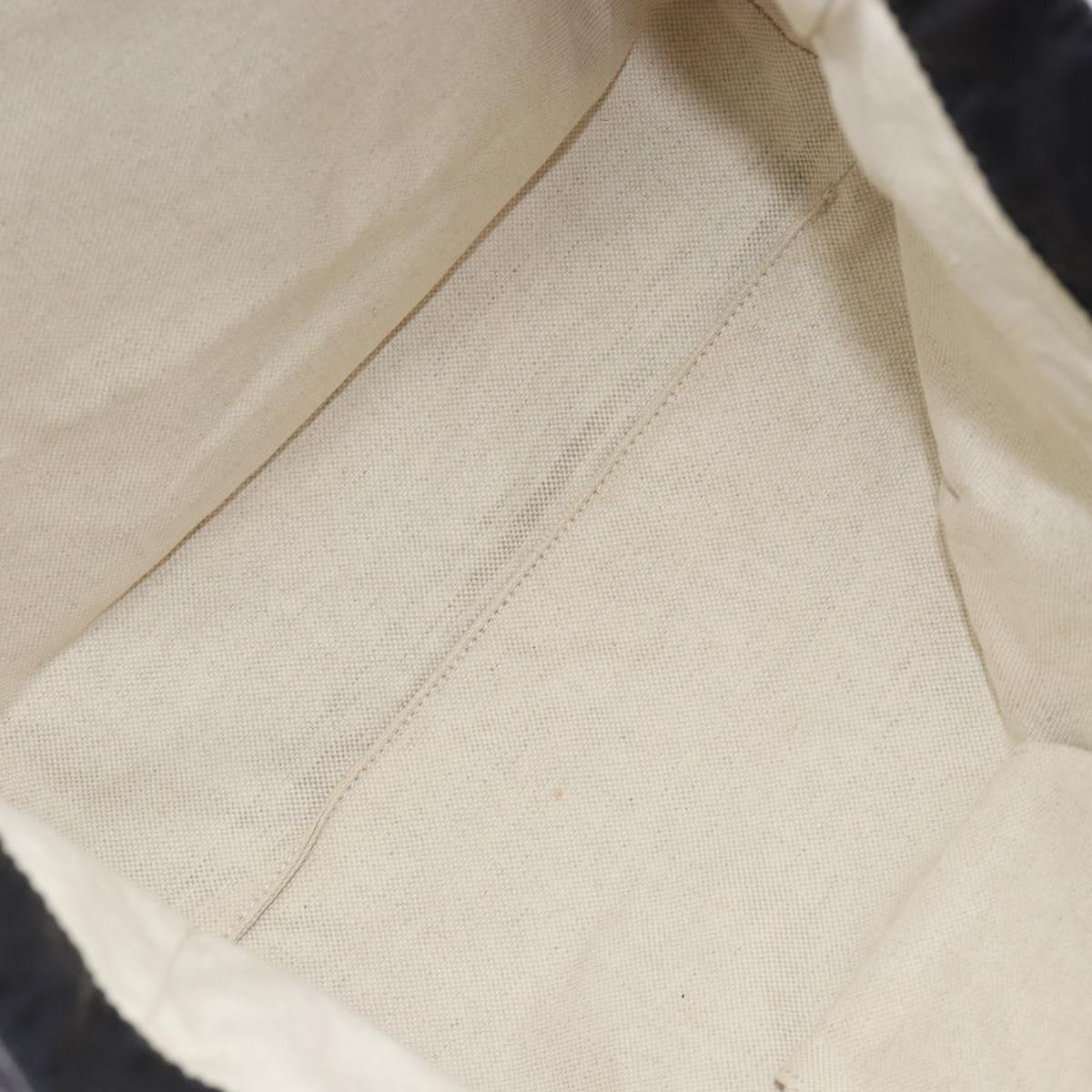 GUCCI GG Canvas Tote Bag Nylon Navy 282439 Auth 146676