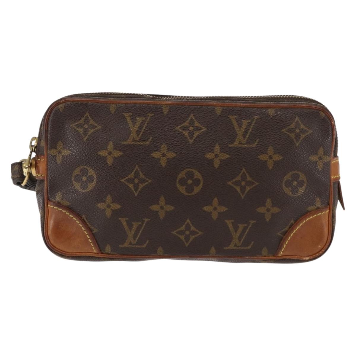 LOUIS VUITTON Monogram Marly Dragonne PM Clutch Bag M51827 LV Auth 146679