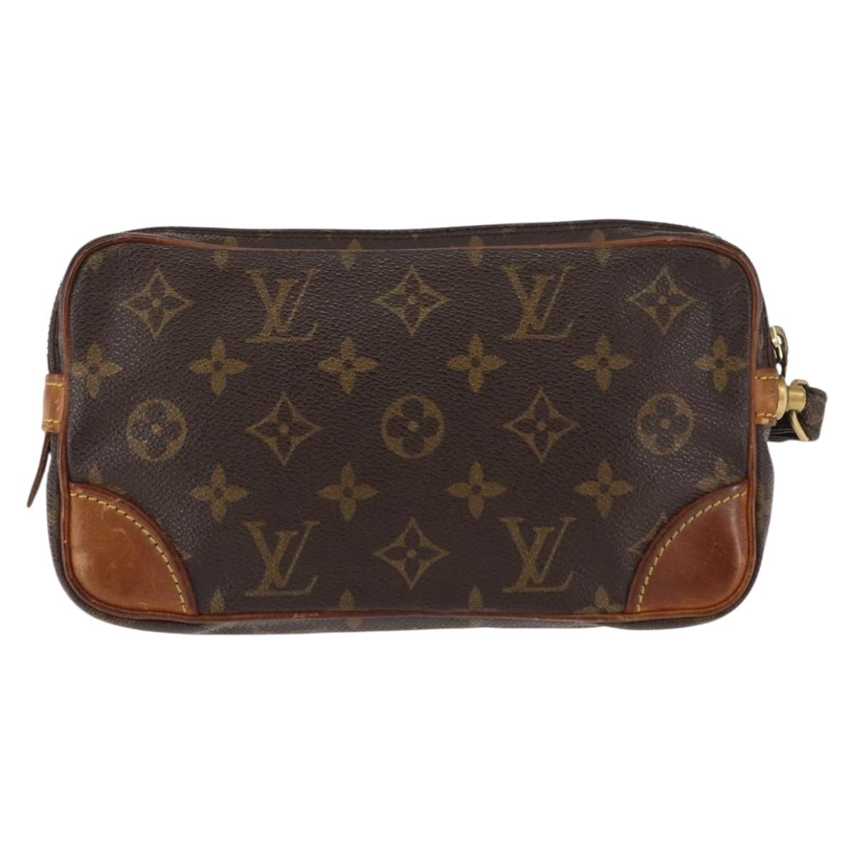 LOUIS VUITTON Monogram Marly Dragonne PM Clutch Bag M51827 LV Auth 146679