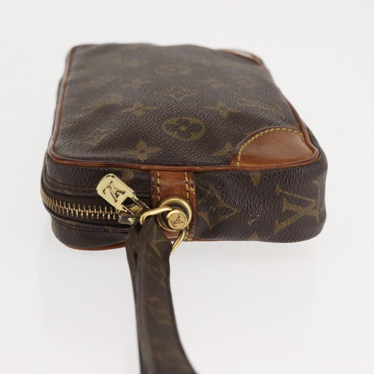 LOUIS VUITTON Monogram Marly Dragonne PM Clutch Bag M51827 LV Auth 146679
