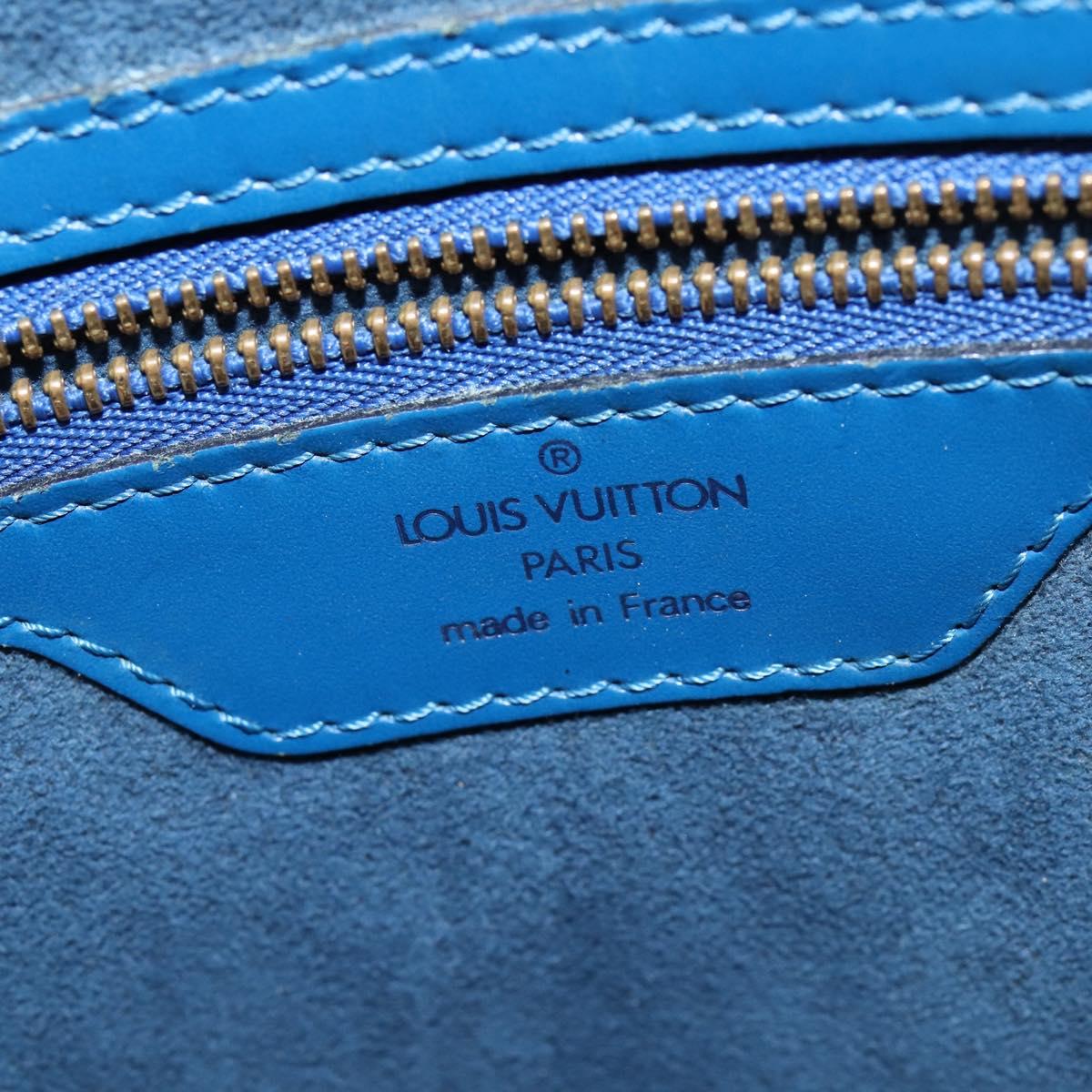 LOUIS VUITTON Epi Saint Jacques Shopping Shoulder Bag Blue M52275 LV Auth 146699