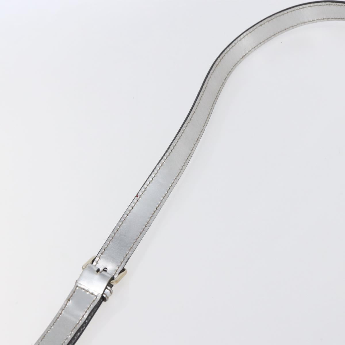 GUCCI GG Canvas Newbrit Shoulder Bag Silver Gold 169998 Auth 146706