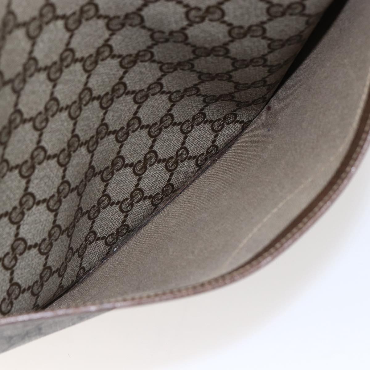 GUCCI GG Supreme Web Sherry Line Tote Bag PVC Beige Gold 39 02 003 Auth 146707