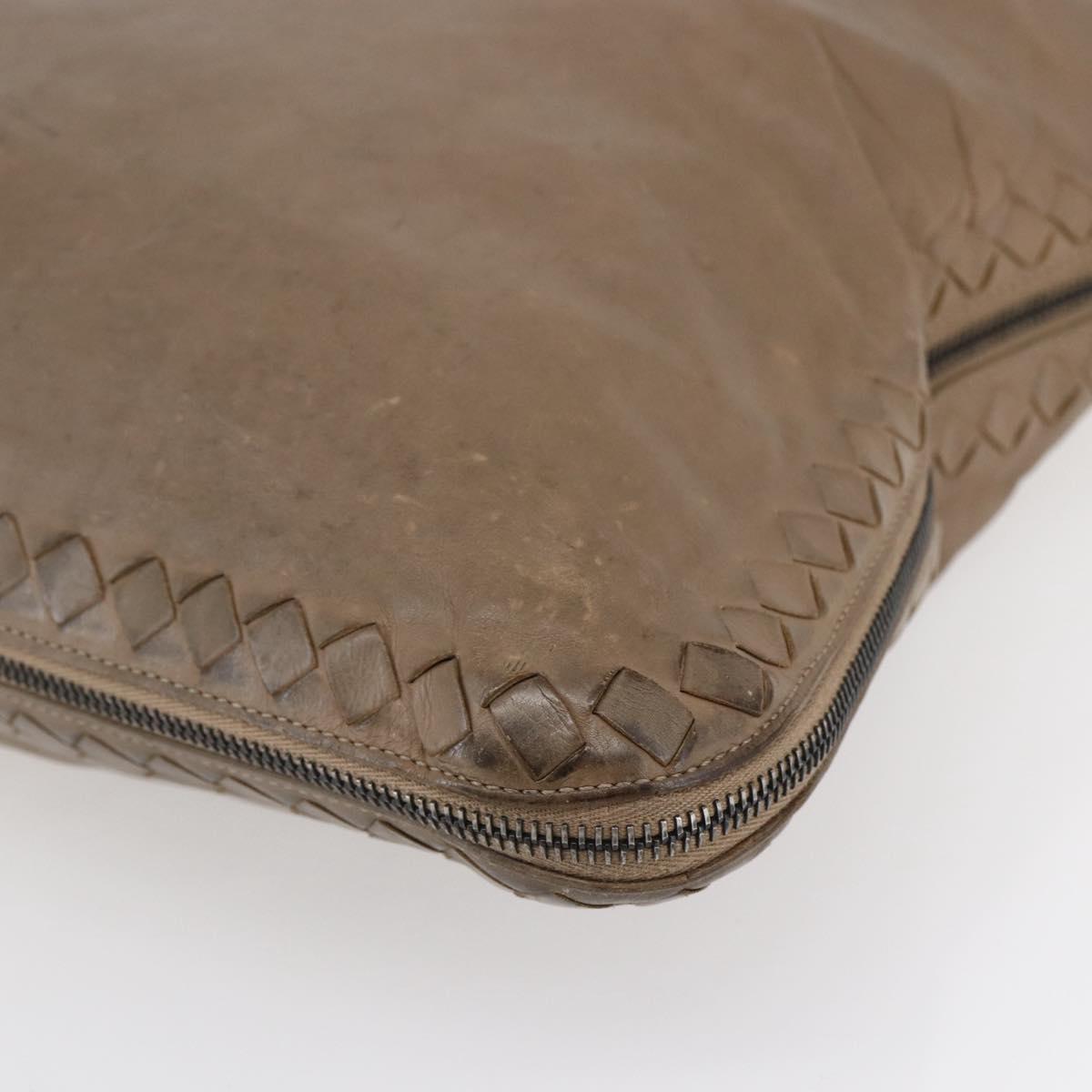 BOTTEGA VENETA INTRECCIATO Tote Bag Leather Beige Auth 146728