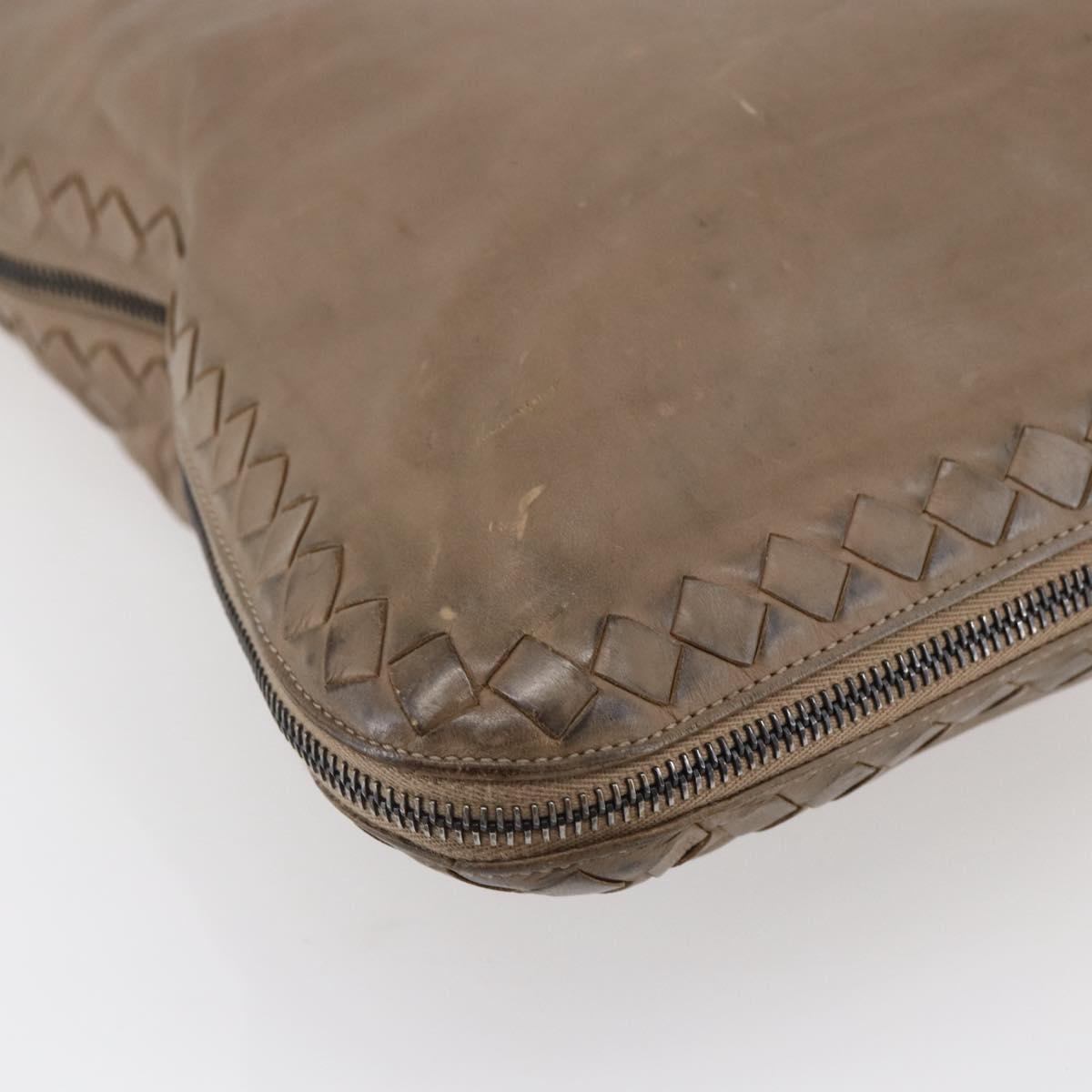 BOTTEGA VENETA INTRECCIATO Tote Bag Leather Beige Auth 146728