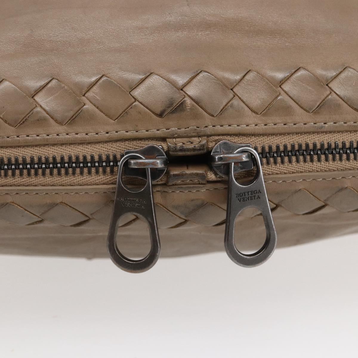 BOTTEGA VENETA INTRECCIATO Tote Bag Leather Beige Auth 146728