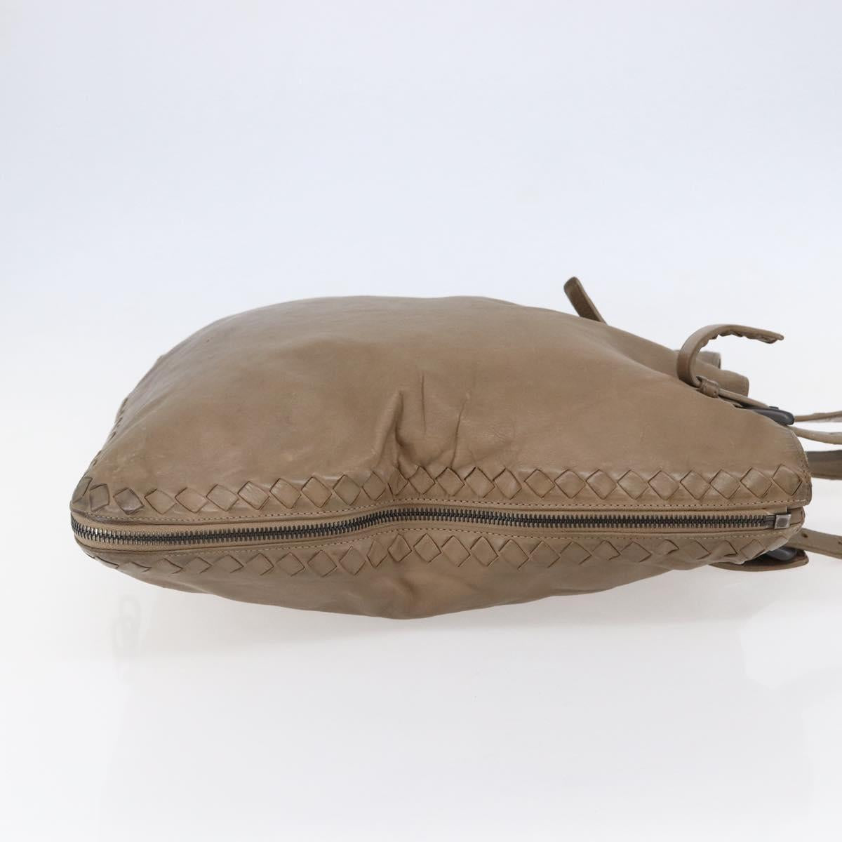 BOTTEGA VENETA INTRECCIATO Tote Bag Leather Beige Auth 146728