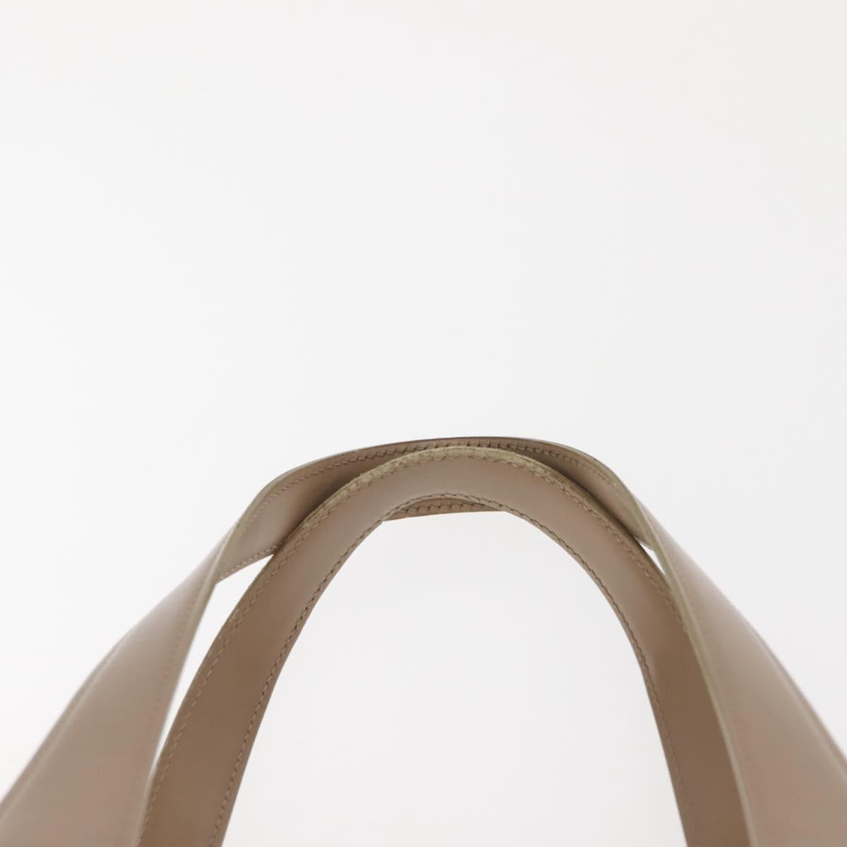 CHANEL New Travel Line Tote Bag Nylon Beige gold CC Auth 146730