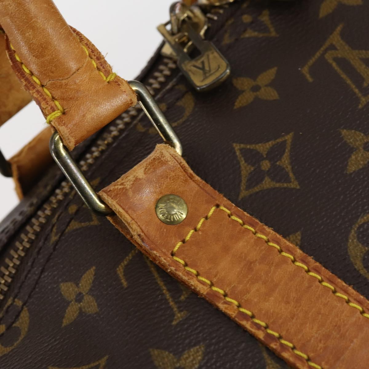LOUIS VUITTON Monogram Keepall Bandouliere 55 Boston Bag M41414 LV Auth 146741
