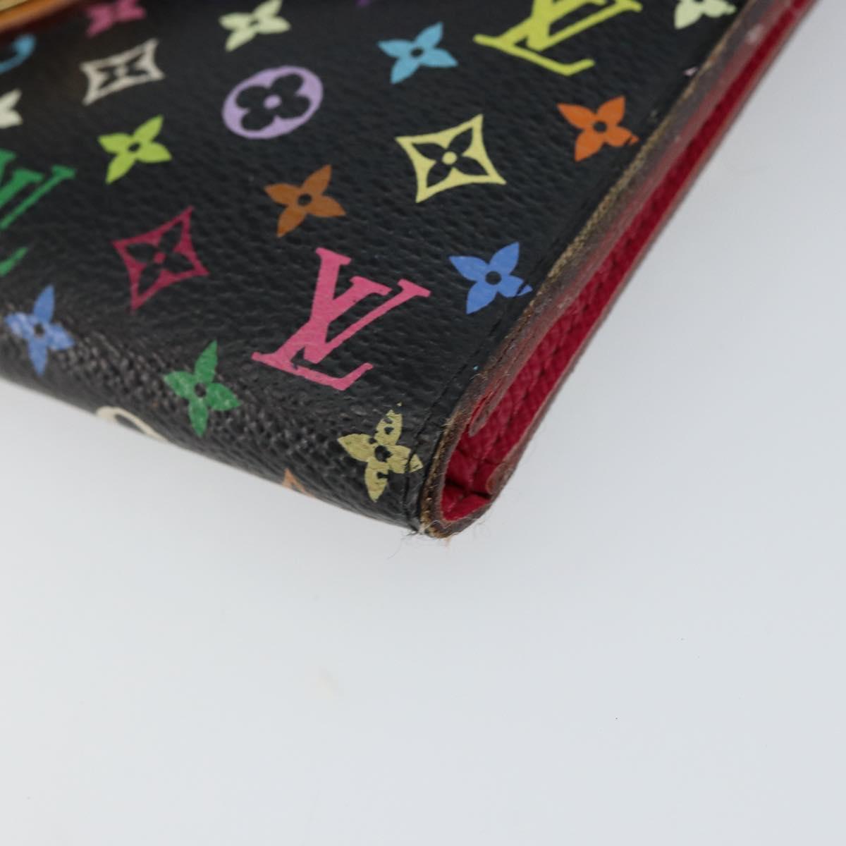 LOUIS VUITTON Monogram Multicolor Portefeuille Eugenie Wallet M93738 Auth 146747