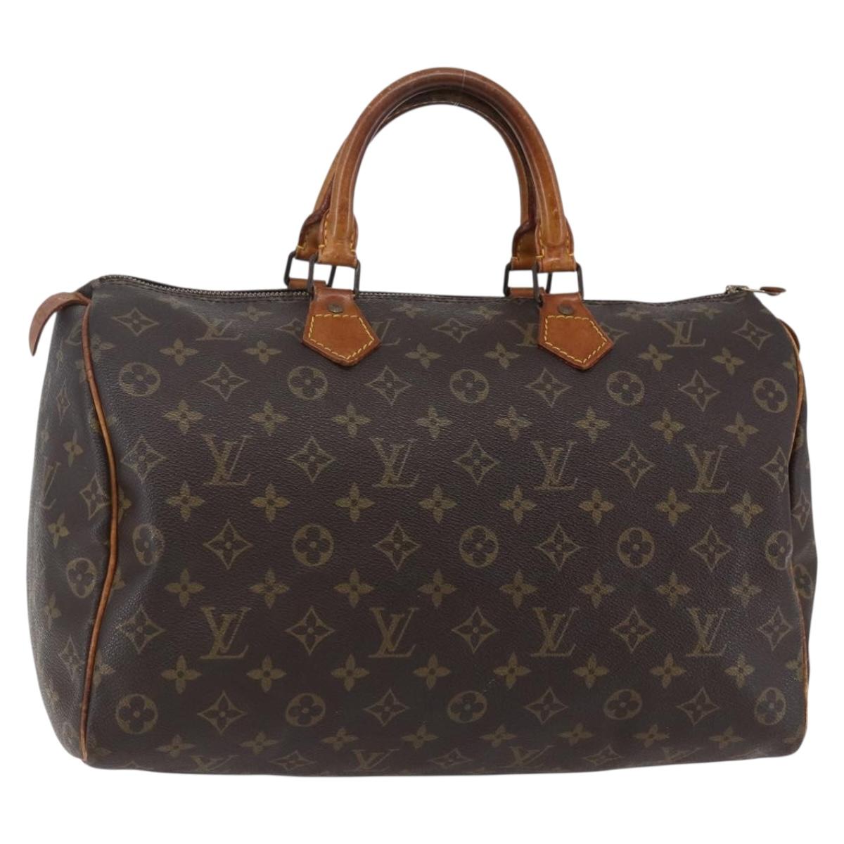 LOUIS VUITTON Monogram Speedy 35 Hand Bag M41524 LV Auth 146765