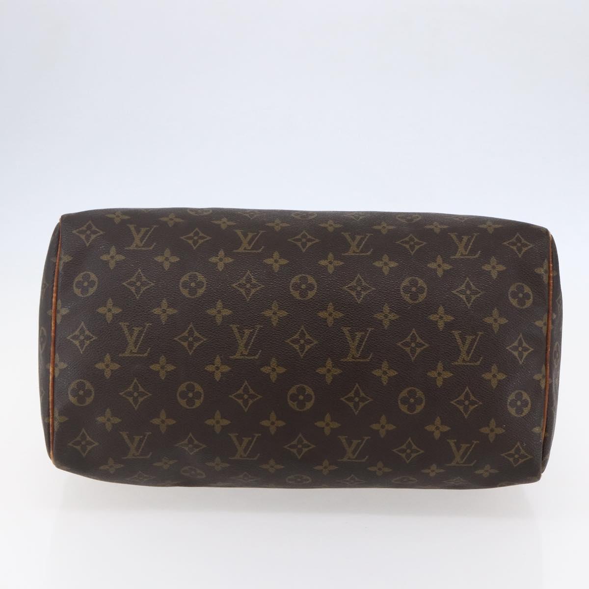 LOUIS VUITTON Monogram Speedy 35 Hand Bag M41524 LV Auth 146765