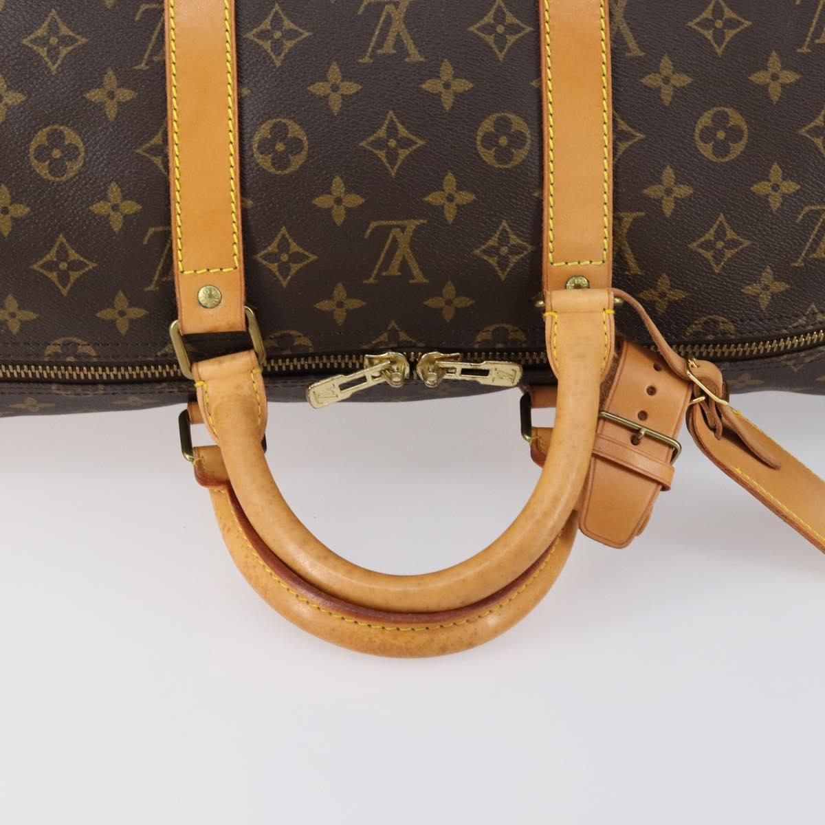 LOUIS VUITTON Monogram Keepall 55 Boston Bag M41424 LV Auth 146775