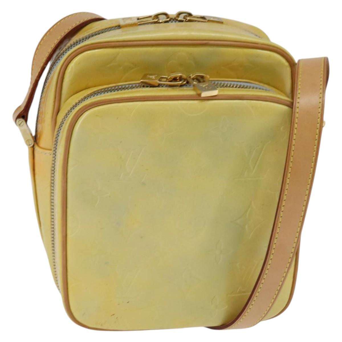 LOUIS VUITTON Monogram Vernis Wooster Shoulder Bag Gris M91036 LV Auth 146779