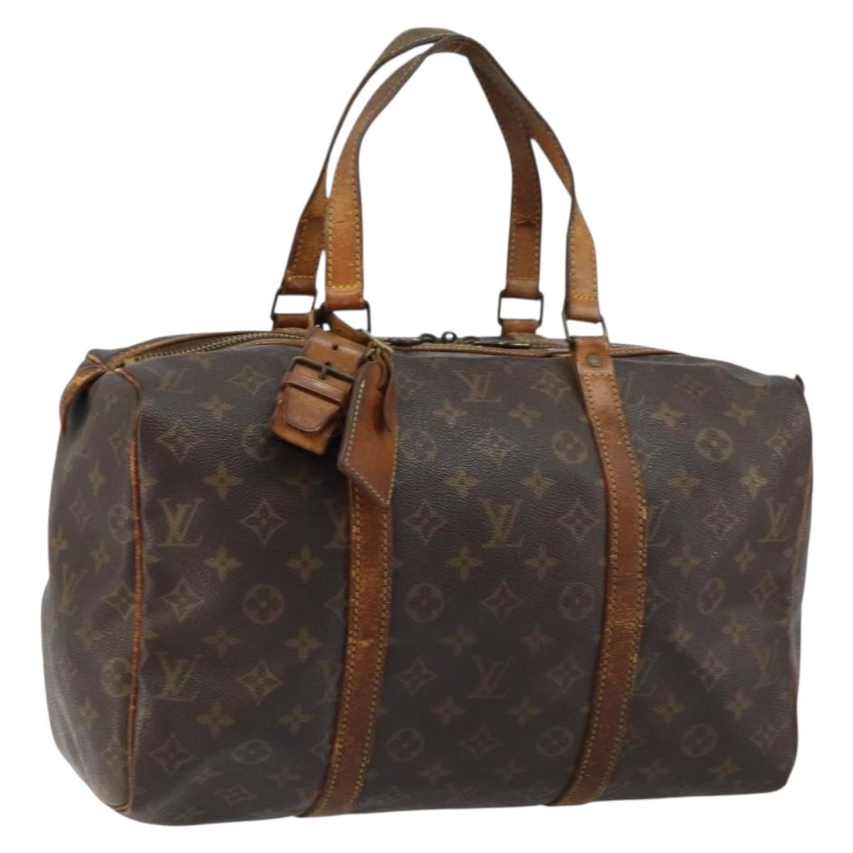 LOUIS VUITTON Monogram Sac Souple 35 Boston Bag M41626 LV Auth 146798