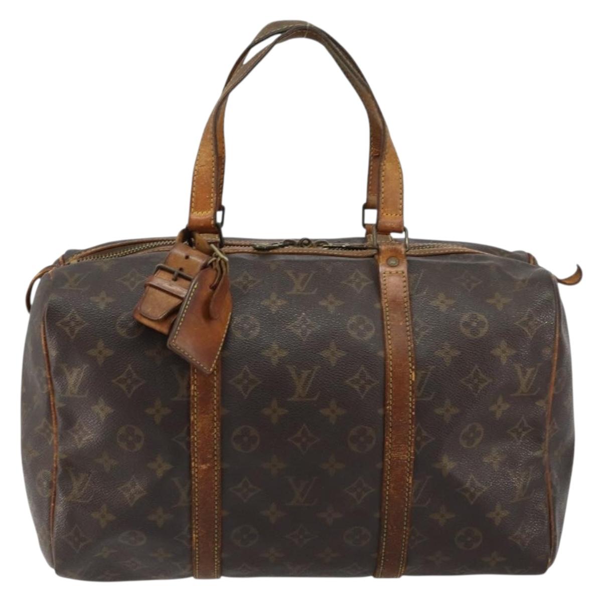 LOUIS VUITTON Monogram Sac Souple 35 Boston Bag M41626 LV Auth 146798