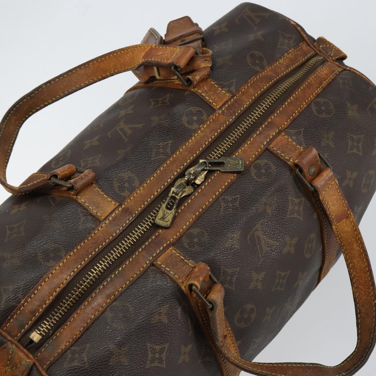 LOUIS VUITTON Monogram Sac Souple 35 Boston Bag M41626 LV Auth 146798