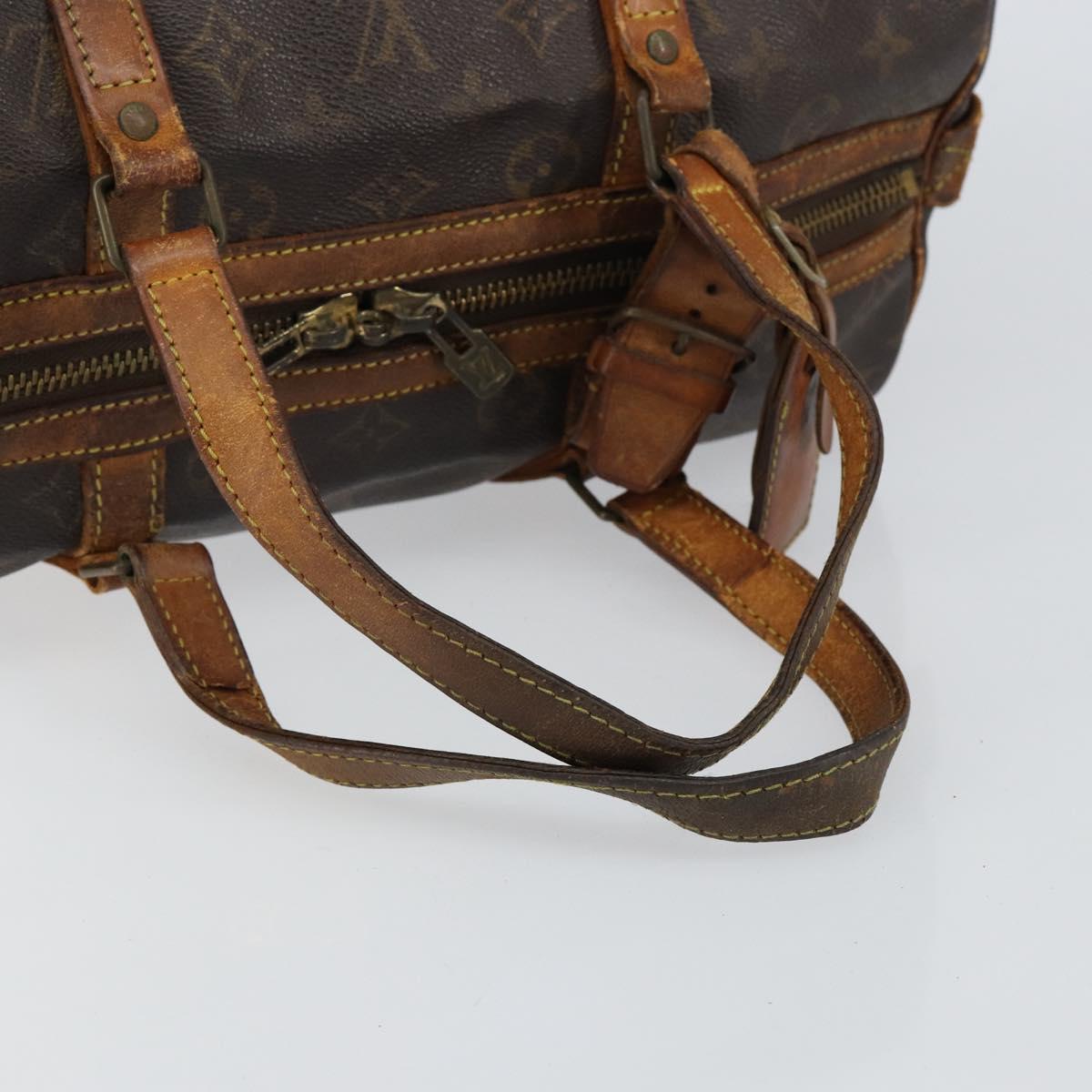 LOUIS VUITTON Monogram Sac Souple 35 Boston Bag M41626 LV Auth 146798