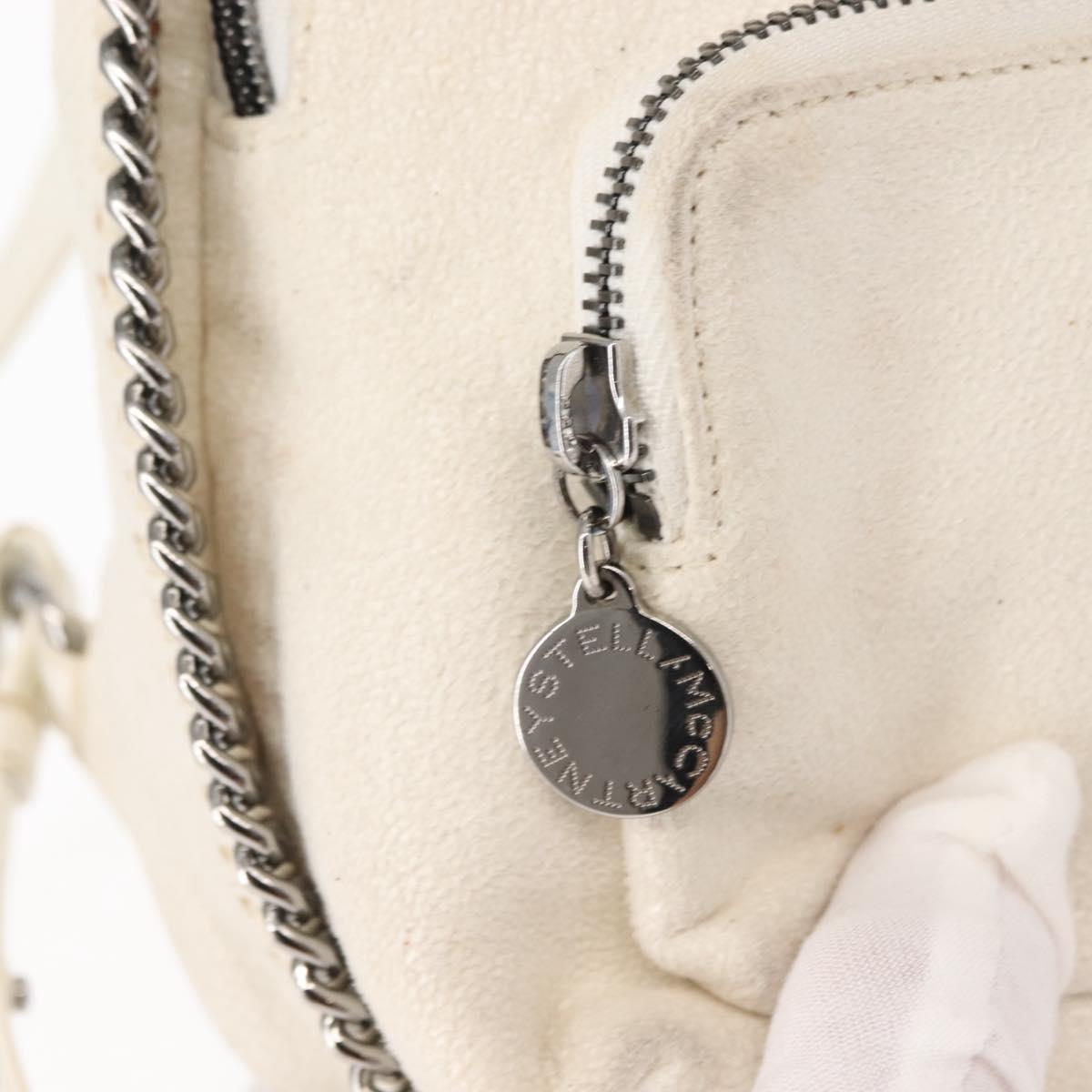 Stella MacCartney Falabella Backpack Polyester White Silver 468908 Auth 146805