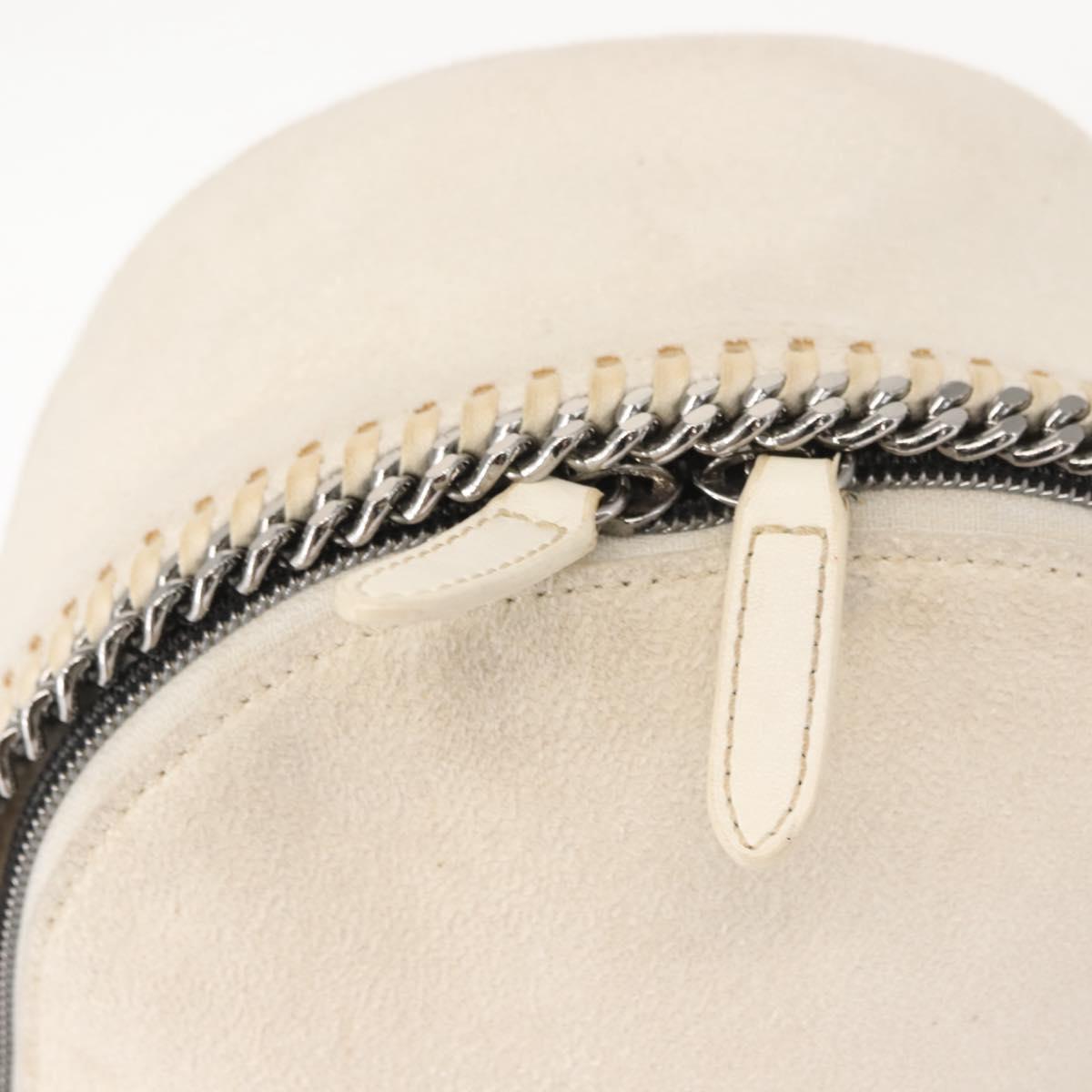 Stella MacCartney Falabella Backpack Polyester White Silver 468908 Auth 146805