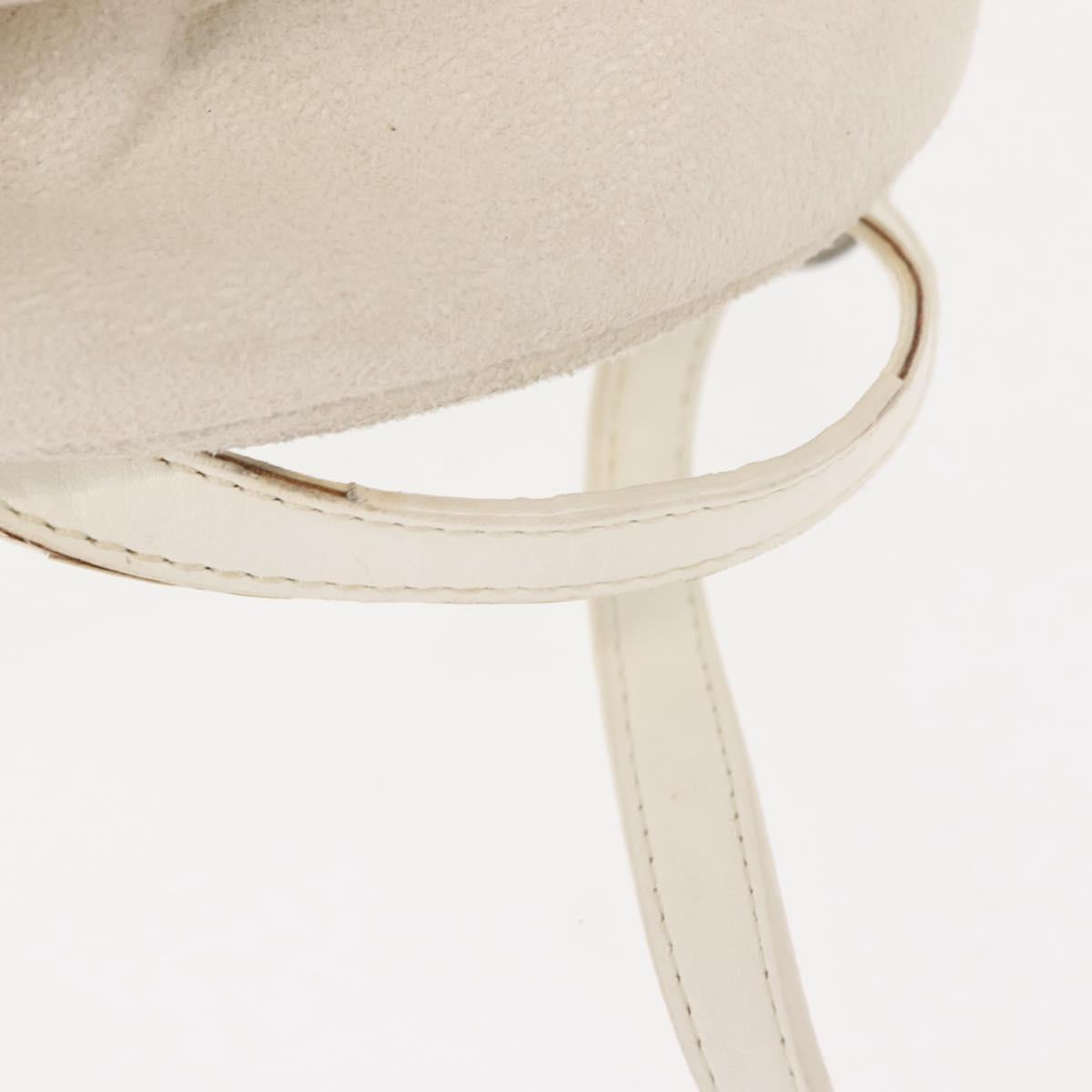 Stella MacCartney Falabella Backpack Polyester White Silver 468908 Auth 146805