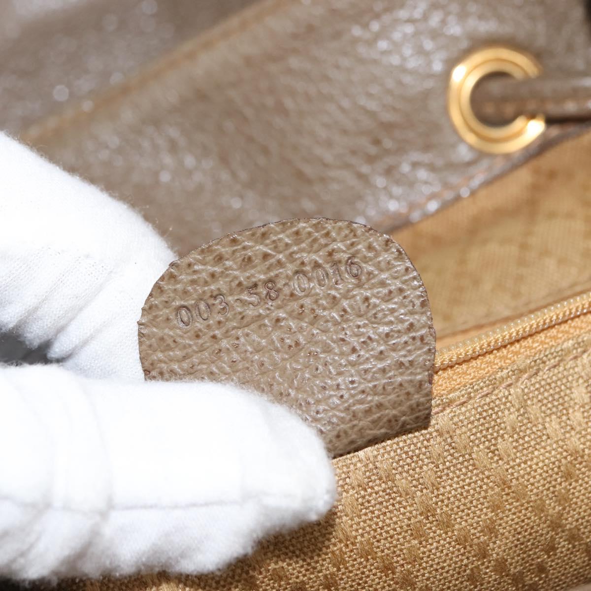 GUCCI Bamboo Backpack Suede Brown Gold 003 58 0016 Auth 146807