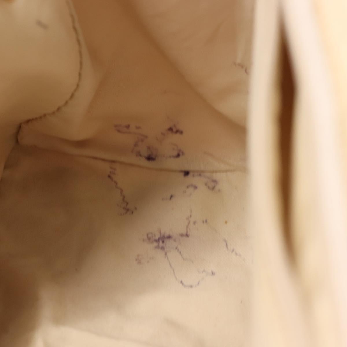 CHANEL New Travel Line Tote Bag Nylon Beige gold CC Auth 146811