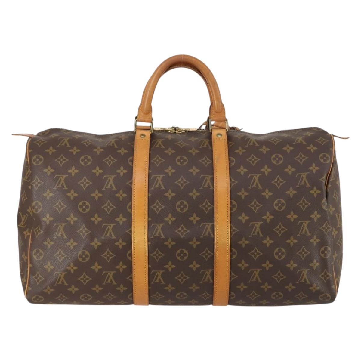 LOUIS VUITTON Monogram Keepall 50 Boston Bag M41426 LV Auth 146831