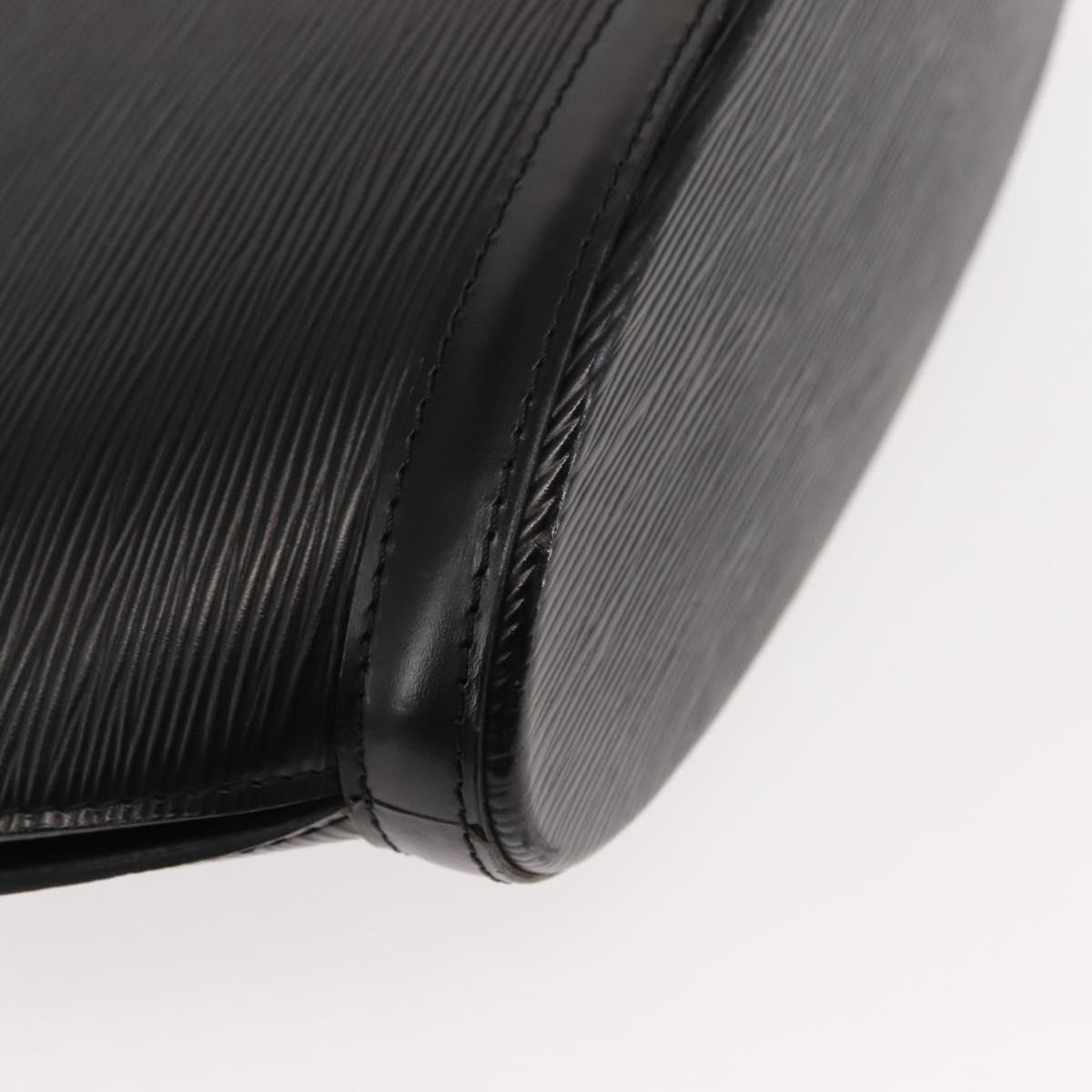 LOUIS VUITTON Epi Saint Jacques Powanie Long Bag Black M52332 LV Auth 146849