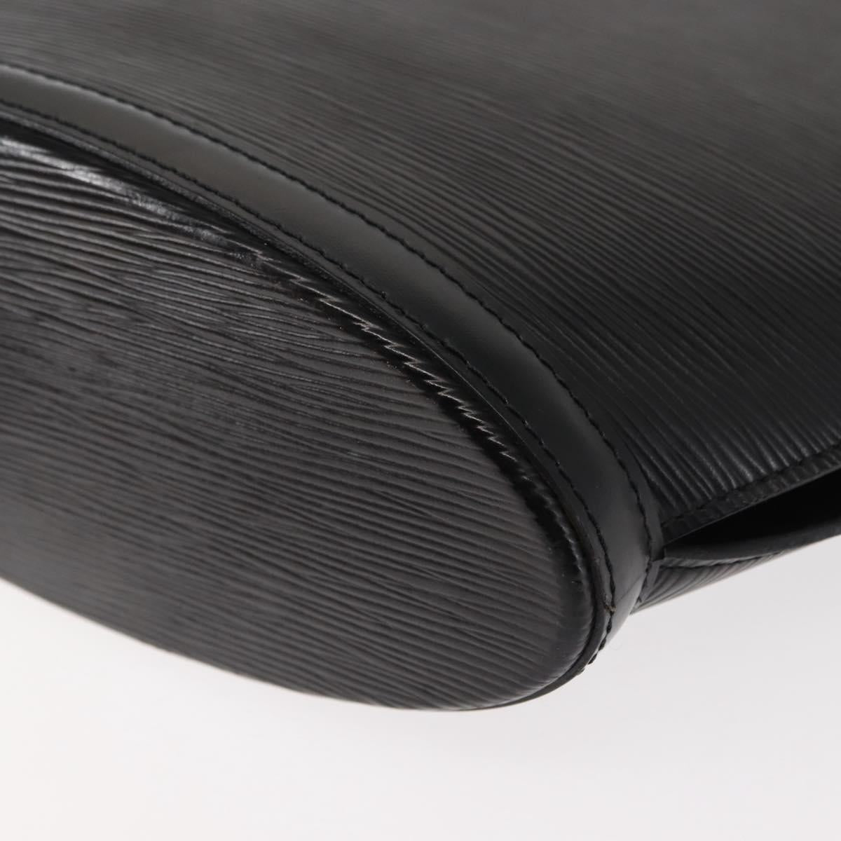 LOUIS VUITTON Epi Saint Jacques Powanie Long Bag Black M52332 LV Auth 146849