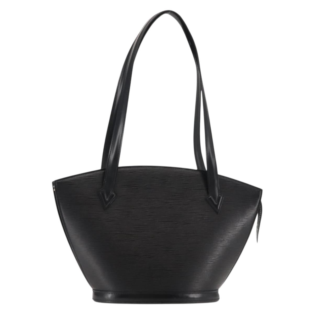 LOUIS VUITTON Epi Saint Jacques Powanie Long Bag Black M52332 LV Auth 146849