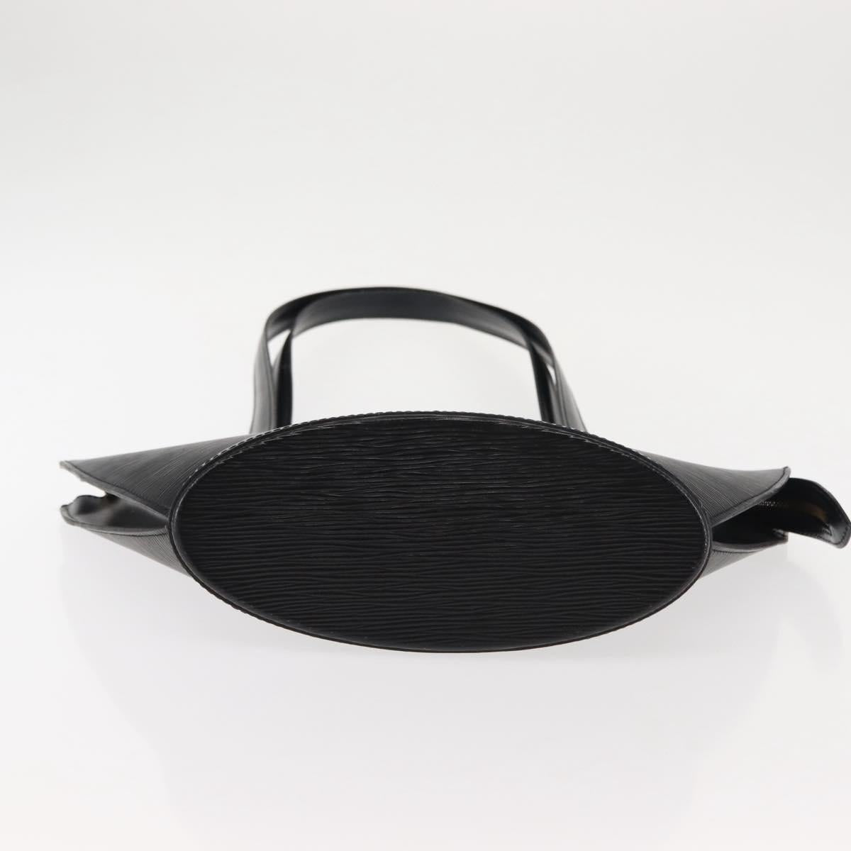 LOUIS VUITTON Epi Saint Jacques Powanie Long Bag Black M52332 LV Auth 146849